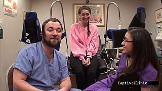 Tsayyyy dominates Kitty Catherine in backstage fetish play