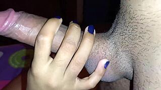 Big ass latina impales on huge cock after sloppy blowjob