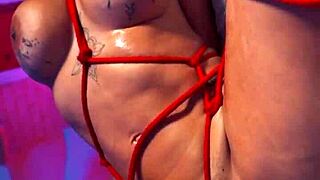 imagine silvana lee bound and oiled tight for intense pussy pounding