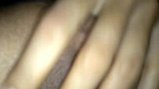 shoving big long cock into friend's tight shaved pussy creampie