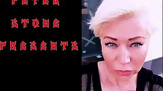 watch mature milf scream squirting dildo deep in wet shaved cunt