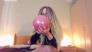 Curvy Big Tits Mommy Plays with Custom Balloons Teasingly