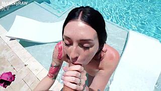 hey charlotte sins ends summer fuck with epic cumshot 💦🏊