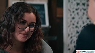 Fucking Petite Tgirl Girlfriend in Her College Cafe