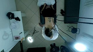 horny patient at urologist fingers asshole ends in broken assplay strapon