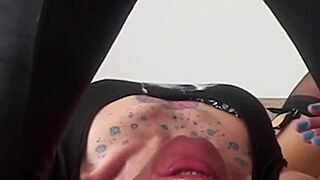 Rough bdsm slave choked deepthroated gagging on cock submissive
