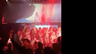 pornstar vixen x strips thong teasingly dances clothes ripped off stage