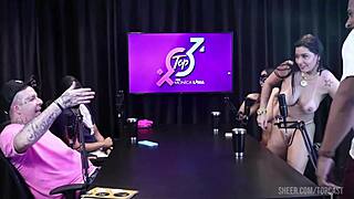 HUGE COCK Negro Pounds Two Married Latinas Live at Once!