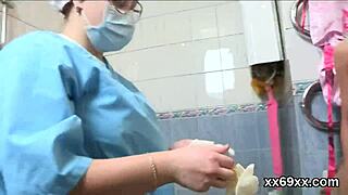 Doctor Boldly Guides Virgin 18+ Teen Through Intense Hymen Exam and Defloration in Hospital