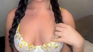 horny british teen student squirts solo toys webcam