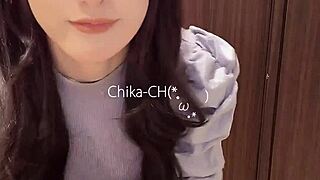 i quietly stroke as beautiful asian shemale masturbates