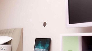 gloryhole cocks poke through thin walls for sucking
