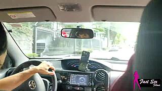 flashing ass on street leads to car suck session