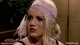 bound prostitute whipped raw then fucked senseless!