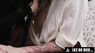 lez be bad charlotte, sinn sage rails your busty ass hard!