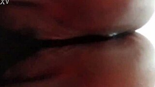 Chubby wife flashes fat ass in thong voyeur