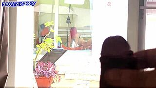 I Jerk Off Spying Neighbors' Hot Lesbian Cum on Ass Fuck!