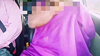indian housewife in saree flirts dirty with driver during steamy car sex session