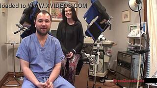 Intense Gyno Exam Makes Patient Spread Small Tits Wide