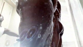 damn check out this curvy black mama's thick thighs and ghetto booty jiggle