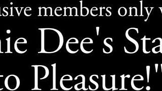 Sophie Dee Fingers Dripping Wet Pussy Hard on Stairs