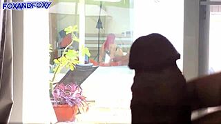 I Jerk Off Spying Neighbors' Hot Lesbian Cum on Ass Fuck!