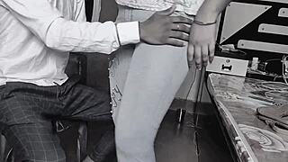 Bengali secretary moans happily as boss fucks her hard in office roleplay