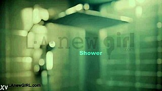 elegant shy blonde strips shyly for pov shower on sofa petite natural body