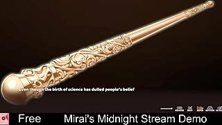 mirai's nude midnight stream teases with dating game secrets