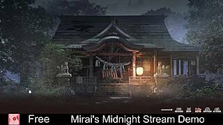 mirai's nude midnight stream teases with dating game secrets