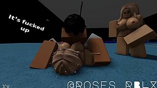 roblox gymnast flips into acrobatic sex frenzy!