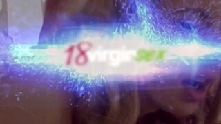 I finger my shaved petite pussy as brunette virgin chasing orgasm