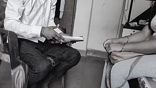 Bengali secretary moans happily as boss fucks her hard in office roleplay