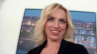 Thirsty blonde wife Georgina Grey craves cum after brutal BBC pounding