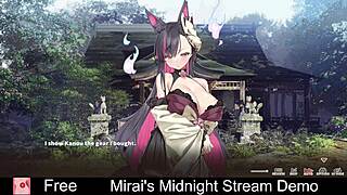 mirai's nude midnight stream teases with dating game secrets
