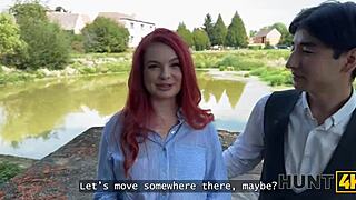 hunt4k redhead whore public cheat boyfriend natural tits play