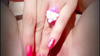 Nympho babe sends steamy wet pussy video by mistake