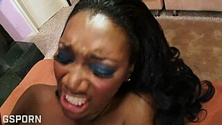 Gorgeous black milf with big tits and ass craves massive bbc pounding