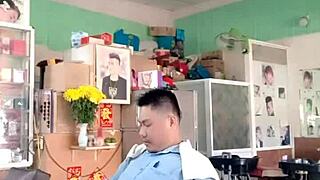 sexy big tits em yên nhi gets haircut tease