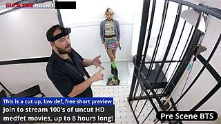 just a little 18+ baggie? channy crossfire's latex police skirt tease