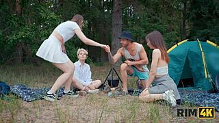 Shy russian teen rimmed before first time anal outdoors