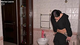 Pretty Tattooed Italian Teen Fucked Hard in Friend's Bathroom
