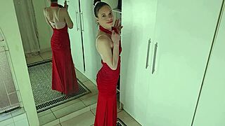 bet you cant keep pants on watching this skinny slut undress and tease
