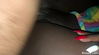 Watch hottest Brazilian ebony squirt pussy wildly inside the car!
