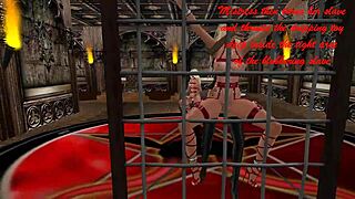 Lesbian Sex Slaves Spanked Strapon Fucked in Latex BDSM
