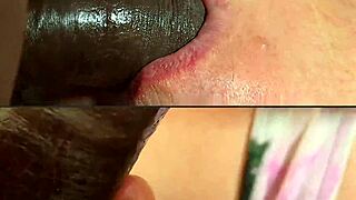 Black dude loses try-not-to-cum to wife's sloppy suck 😩💦