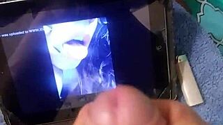 tribute to angeles del mar's hot shemale handjob cumshot