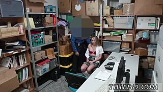 Petite teen uniform caught by old cop for hardcore pounding.