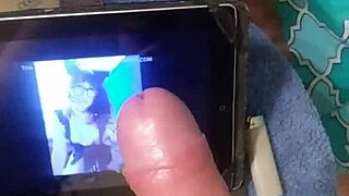 tribute to angeles del mar's hot shemale handjob cumshot