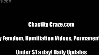 Your Cock Gets Caged In Femdom Tease Humiliation Now